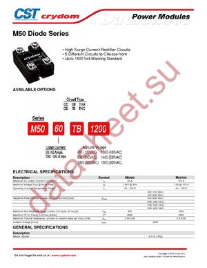 M5060TB600 datasheet  